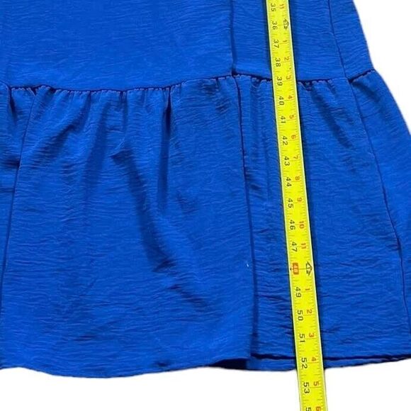 Rolla Coaster One Shoulder Tiered Midi Dress Cobalt Blue Sz S NWOT MSRP … - Picture 14 of 14